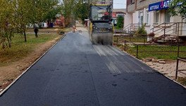 На улицах Ивана Попова и Кольцова отремонтировали тротуары