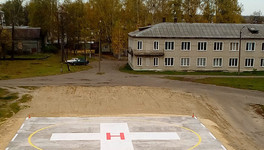 У Верхнекамской ЦРБ появилась вертолётная площадка