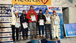 Кировские спортсмены заняли весь пьедестал на Кубке России по ледолазанию