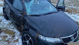 Женщина пострадала в ДТП с опрокидыванием под Котельничем