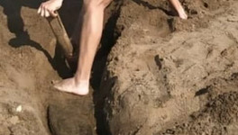 Кировчанин нашёл на берегу Вятки якорь весом около двух тонн