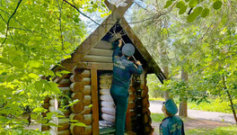В Кирово-Чепецке загорелась избушка Бабы Яги в парке