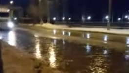 В Кирове затопило улицу Луганскую