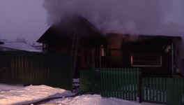 В Вахрушах сгорел жилой частный дом. Погибли два человека
