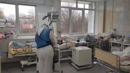 В ковидном госпитале на улице Семашко развернули отделение реанимации