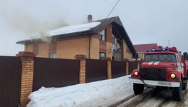 В Афанасьевском районе загорелась крыша частного дома