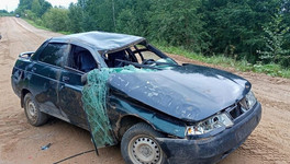 В Подосиновском районе перевернулся автомобиль ВАЗ-21102