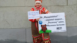 Самая оппозиционная мама Кирова вышла на одиночный пикет против «Марадыковского»