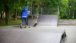 В Гагаринском парке отремонтировали скейт-площадку