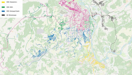 В Кирове сформировали карту улично-дорожной сети с отметками участков и подрядчиков, которые отвечают за их уборку