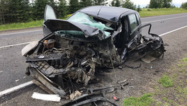 В Котельничском районе погиб водитель легковушки при столкновении с грузовиком