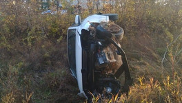 В Малмыжском районе перевернулась иномарка: водитель погиб