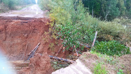 Дорогу у деревни Колодкины, размытую ливнями, отремонтируют