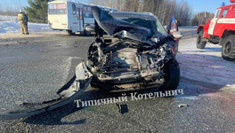 Два человека травмировались в ДТП с автобусом на трассе Котельнич - Даровской