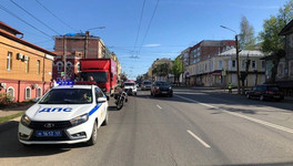 В Кирове на Ленина мотоциклист сбил ребёнка