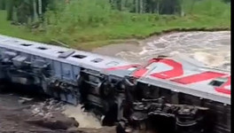 В Республике Коми с рельсов сошёл пассажирский поезд