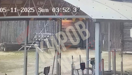 Начало пожара в «Хлыновской заставе». Видео