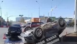 Известны подробности аварии в Чистых Прудах, где перевернулась иномарка