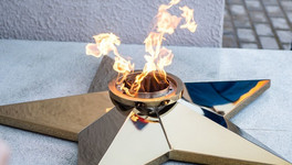 В Кирове зажгли Вечный огонь на площади Маршала Конева