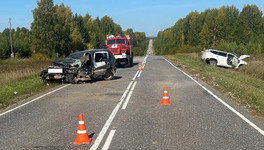 В Белохолуницком районе столкнулись Chevrolet Niva и Mitsubishi