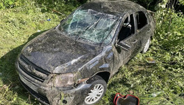 В Орловском районе девушка на «Ладе» съехала в кювет и опрокинулась