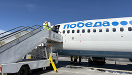 Аэропорт Победилово после ремонта принял первый рейс