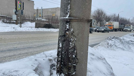 На дорогу на Луганской в Кирове могут упасть фонарные столбы