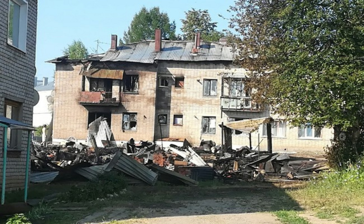 Пожар в Нолинске Кировской области