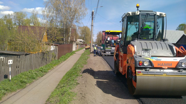 В Слободском стартовал ремонт дорог в исторической части города
