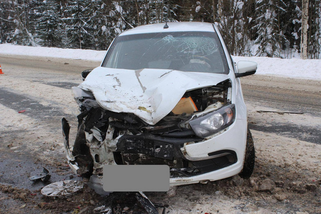 В Куменском районе столкнулись две «Лады Гранта»