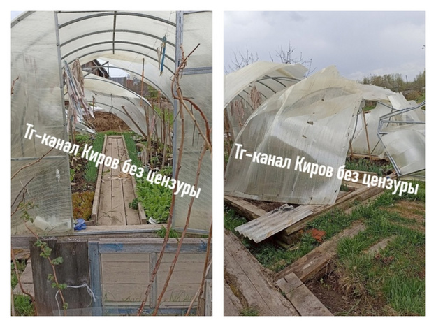 Последствия урагана в Кировской области. Фотолента