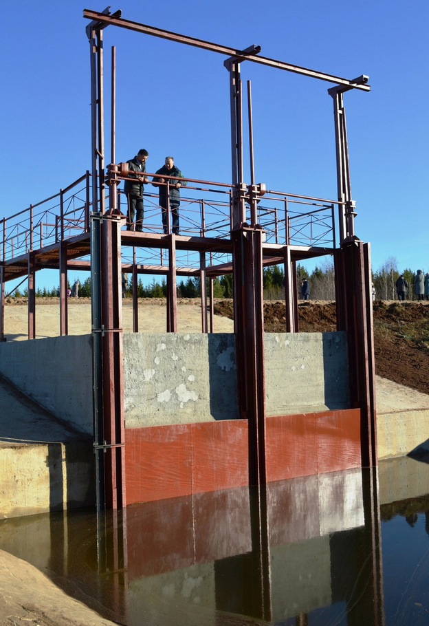 В Яранском районе отремонтировали гидроузел Шошминского водохранилища