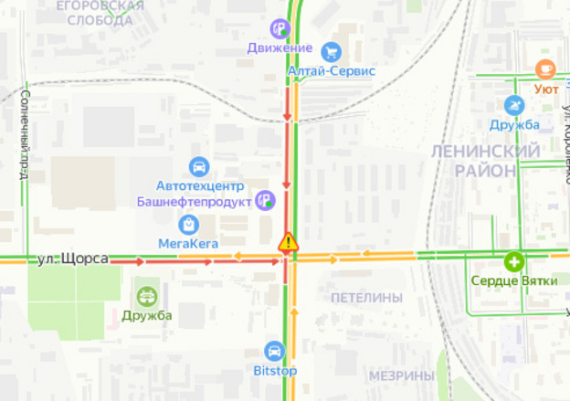 Утренние пробки 22 января: Московская, Ленина