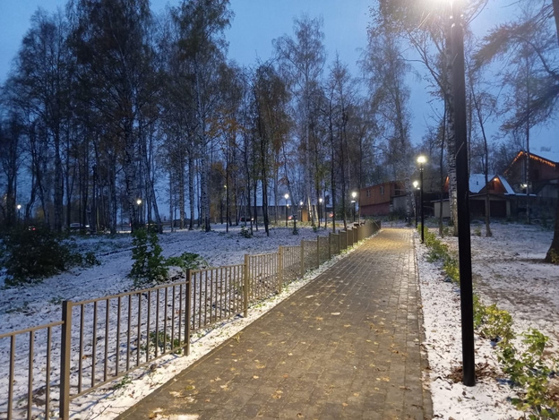 Городской парк в Слободском «засветился»