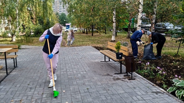 На Шахматной аллее высадили многолетние растения