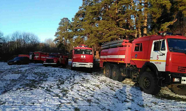 В Кирове горит центр отдыха «Летучий корабль»