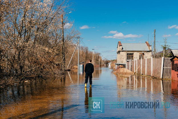 Весеннее половодье в Кирове 2026. Фото