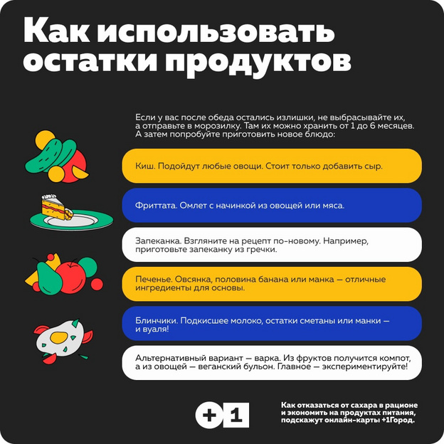 Как использовать остатки продуктов