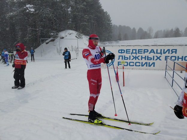Червоткин пришёл вторым на IV этапе Кубка России по лыжным гонкам