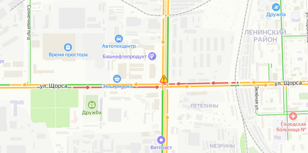 Утренние пробки 4 апреля: Октябрьский проспект, Московская