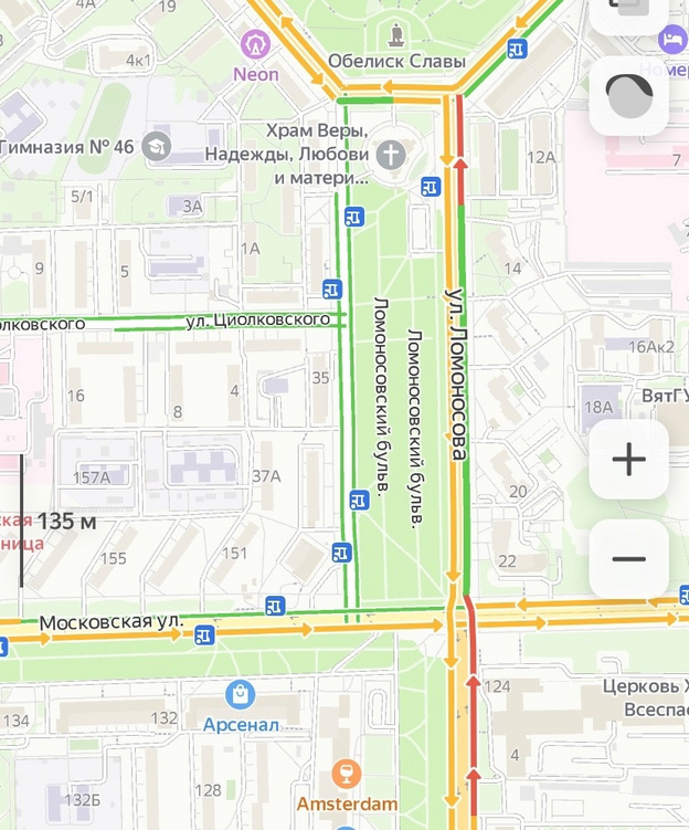 Утренние пробки 14 июля: Щорса, Профсоюзная, Московская