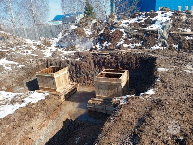 Каркас новой пожарной части в Слободском достроят к концу апреля