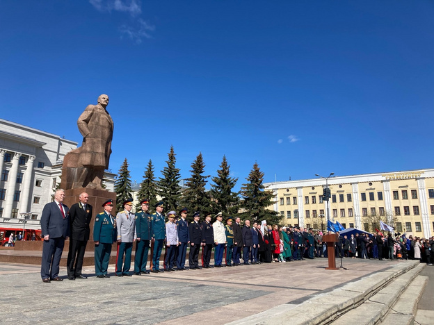 В Кирове начался торжественный митинг в честь Дня Победы. Фото