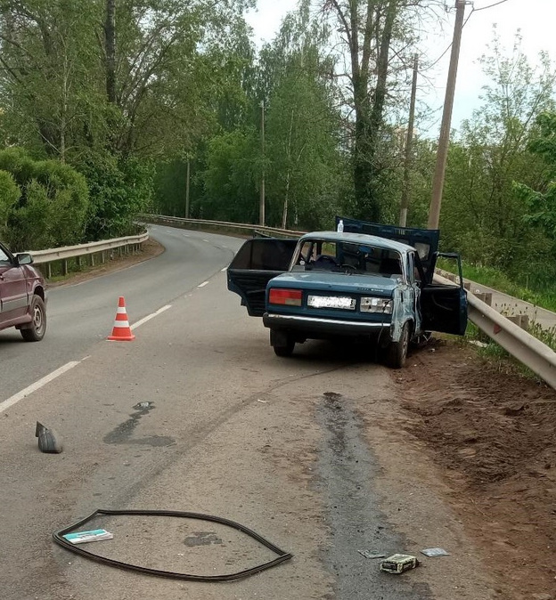 В Чистых Прудах перевернулся ВАЗ-2107