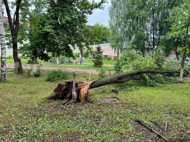 В Котельниче сильный ветер сорвал крыши у двух домов