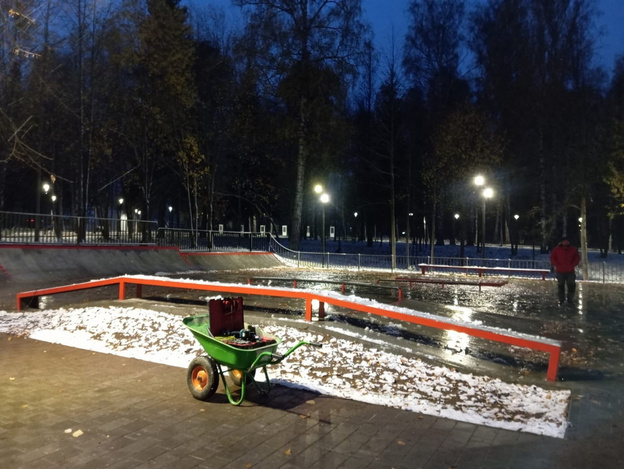 Городской парк в Слободском «засветился»