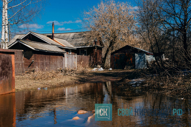 Весеннее половодье в Кирове 2026. Фото