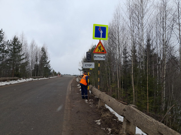 В Нагорском районе начался капитальный ремонт моста через реку Кобра