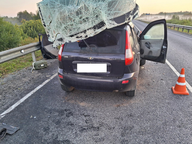 В Яранском районе LADA врезалась в VOLVO