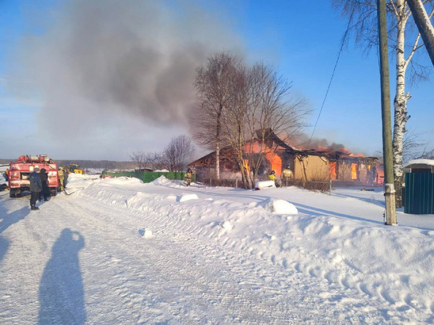 В Орловском районе сгорел жилой дом